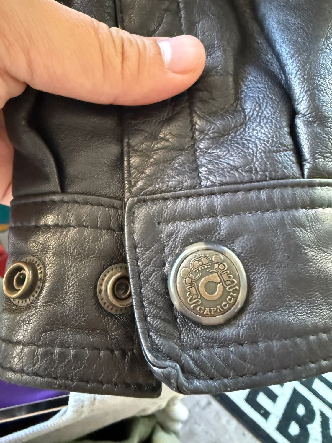 CAPACHI 양가죽 가죽 자켓 105-110 상품이미지6