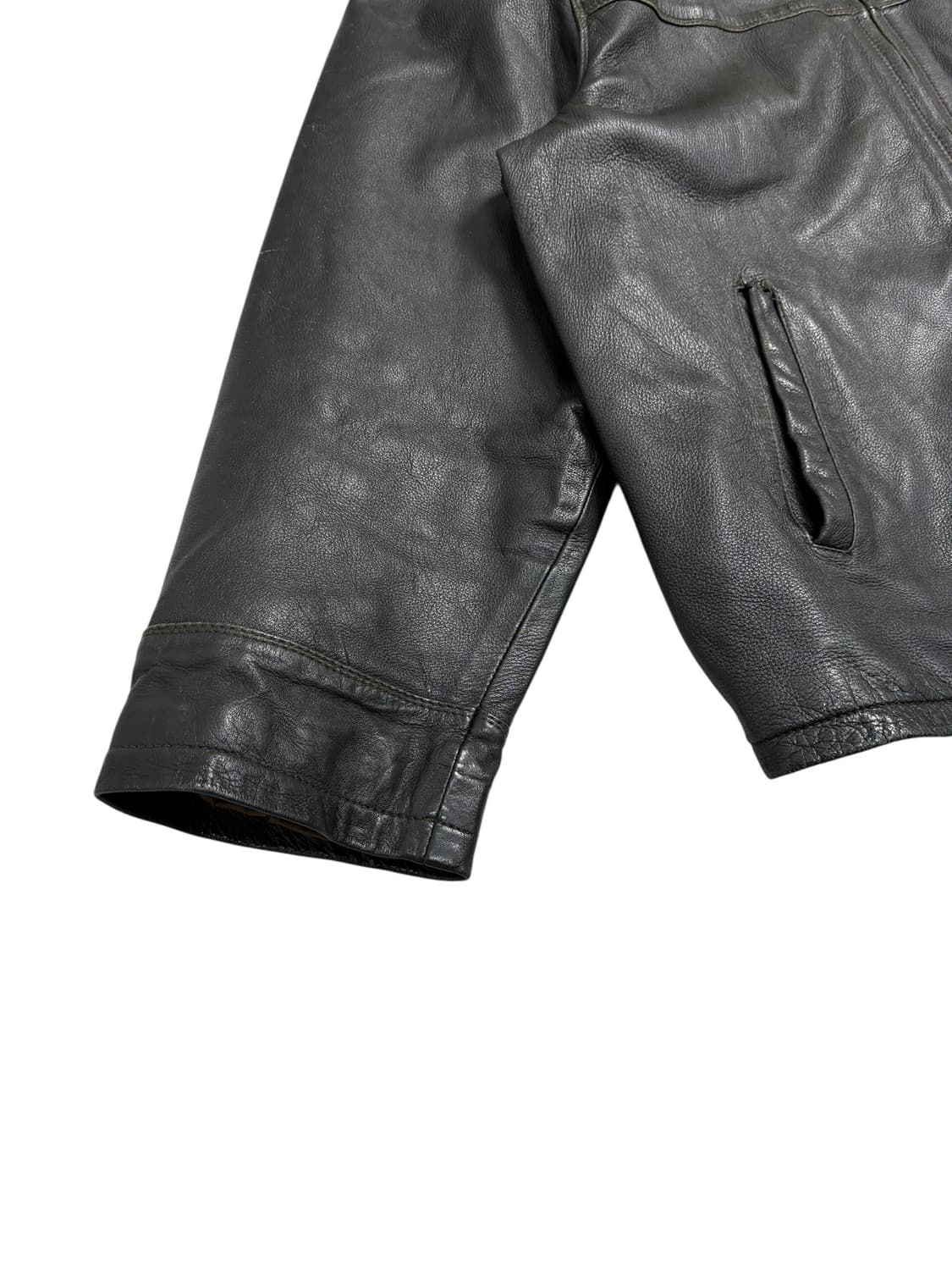 콜롬비아 헤비 레더 바이크 자켓 상품이미지3