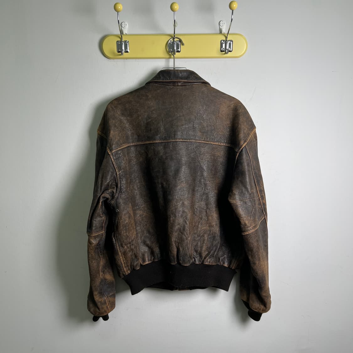 90's 아비렉스 A-2 플라이트 레더 봄버 자켓 38 상품이미지2