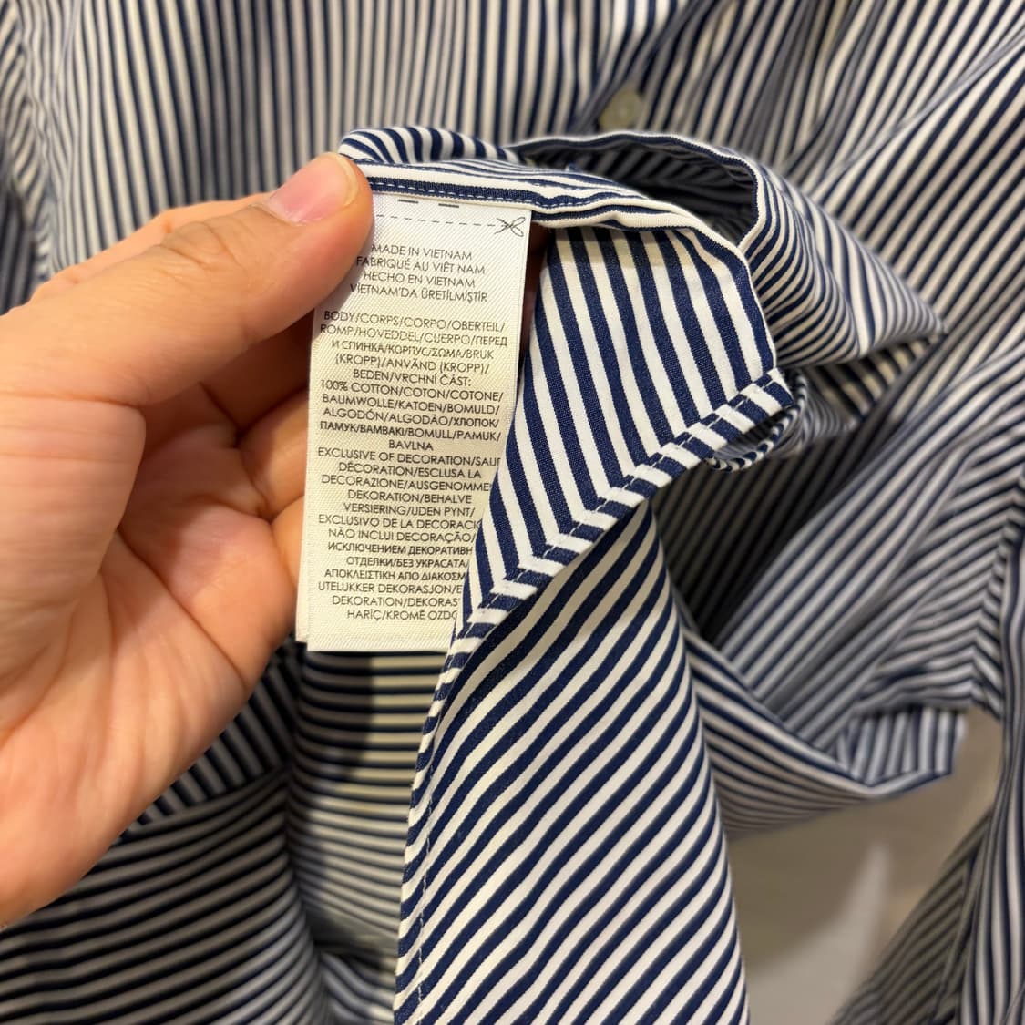 폴로 랄프로렌 스트라이프 셔츠 남방 큐알인증 상품이미지5