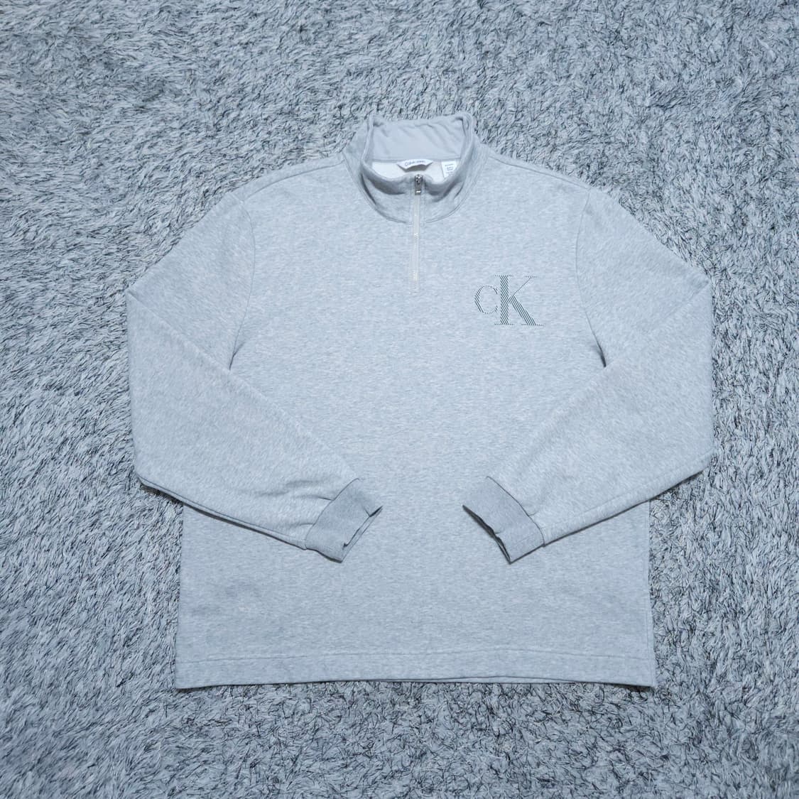 CK켈빈클라인) XL 남자 기모하프집업 맨투맨 / 왕눈이샵 상품이미지1