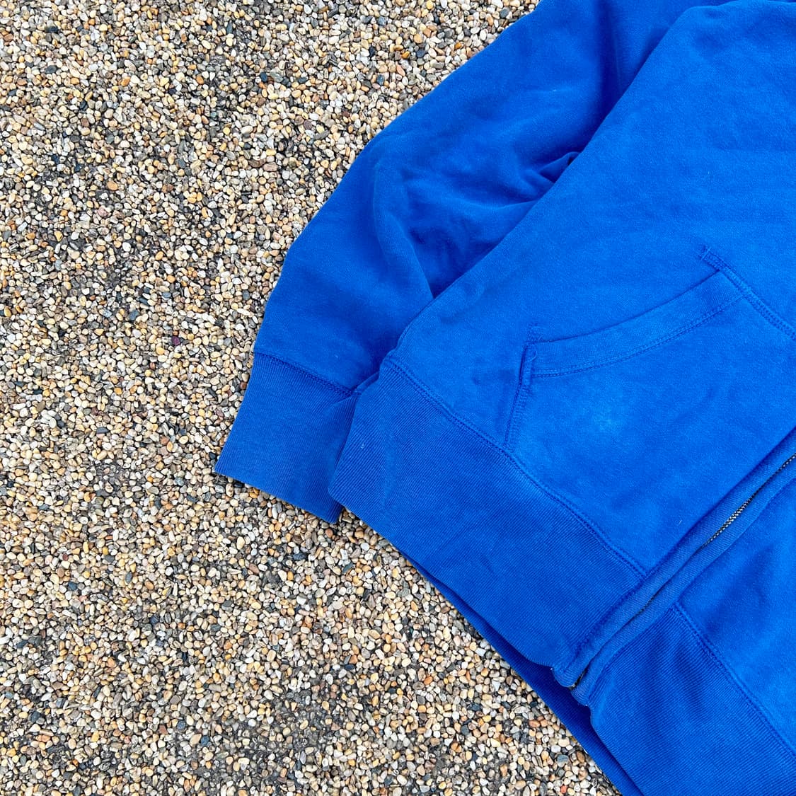 후아유 블루 y2k 후드집업 상품이미지3