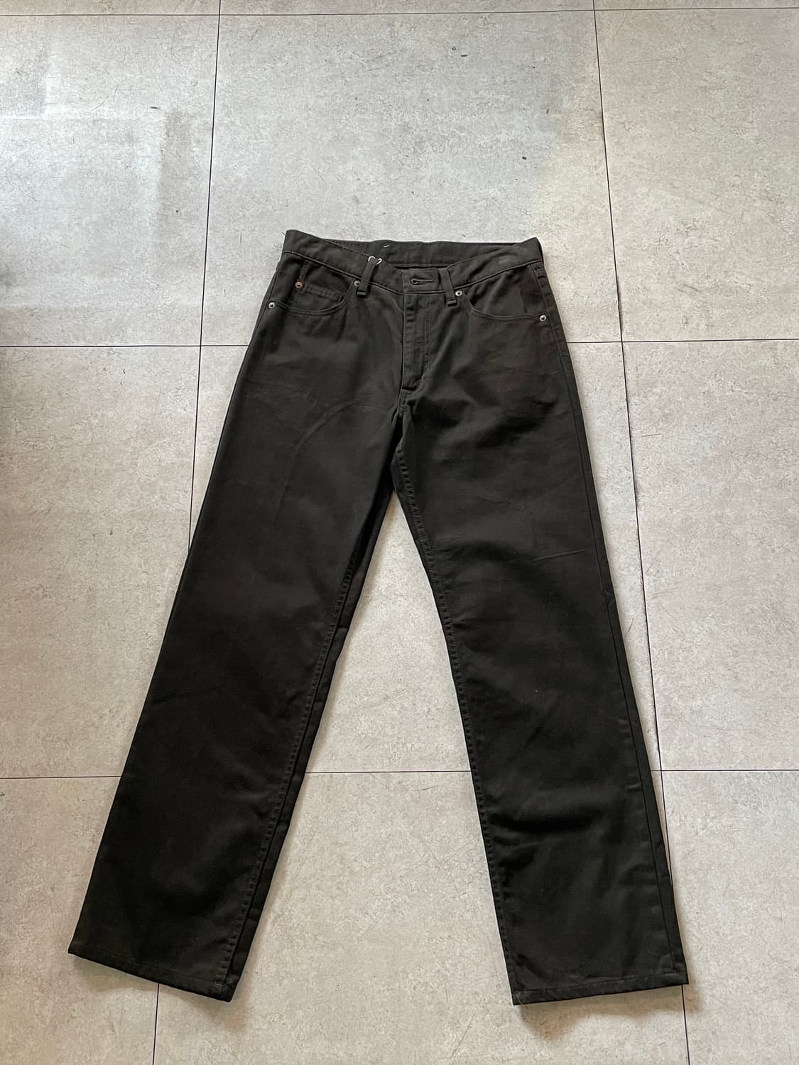 리바이스502 블랙 데님 팬츠 상품이미지2