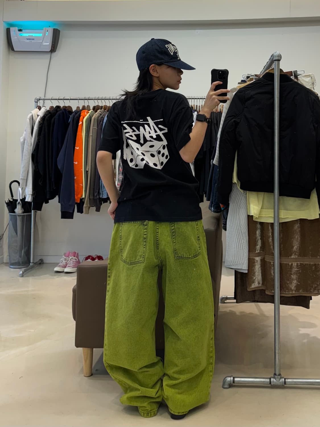 스투시 다이스 피그먼트 다이드 티셔츠 상품이미지6