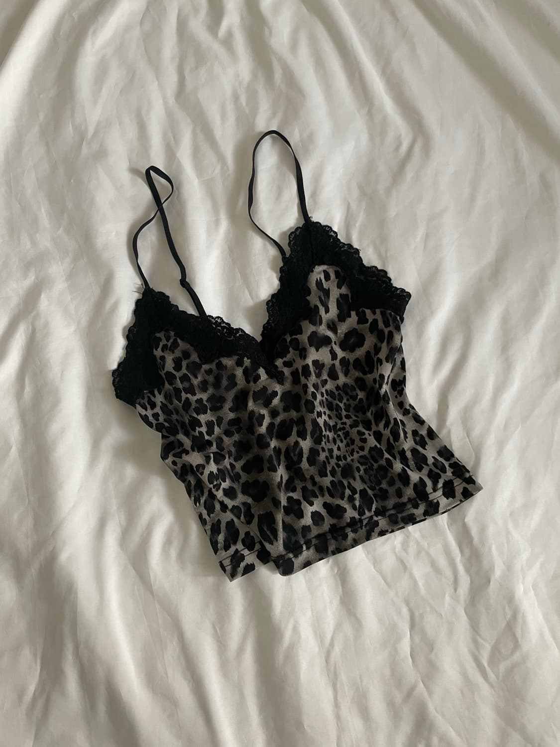 빈티지 갸루 펑크 레오파드 호피 나시 상품이미지1