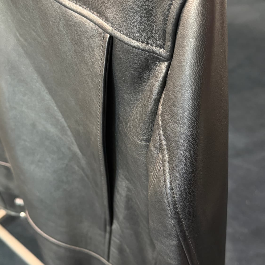 [M] 램스킨 양가죽 라이더자켓 상품이미지6