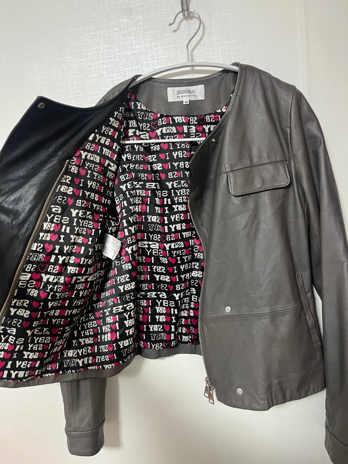 소니아리키엘 레더자켓 상품이미지3