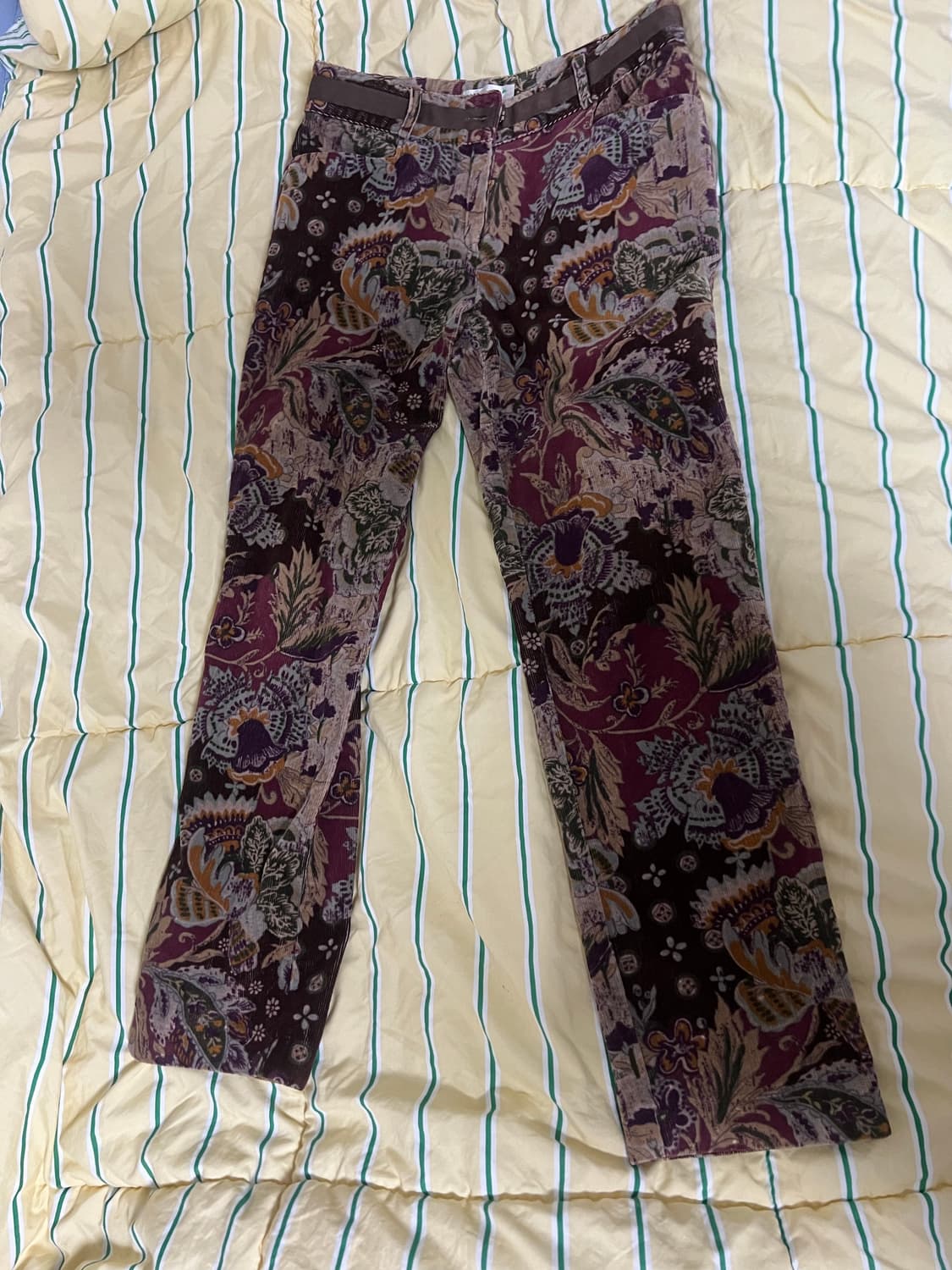 빈티지 페이즐리 코듀로이 팬츠 상품이미지2