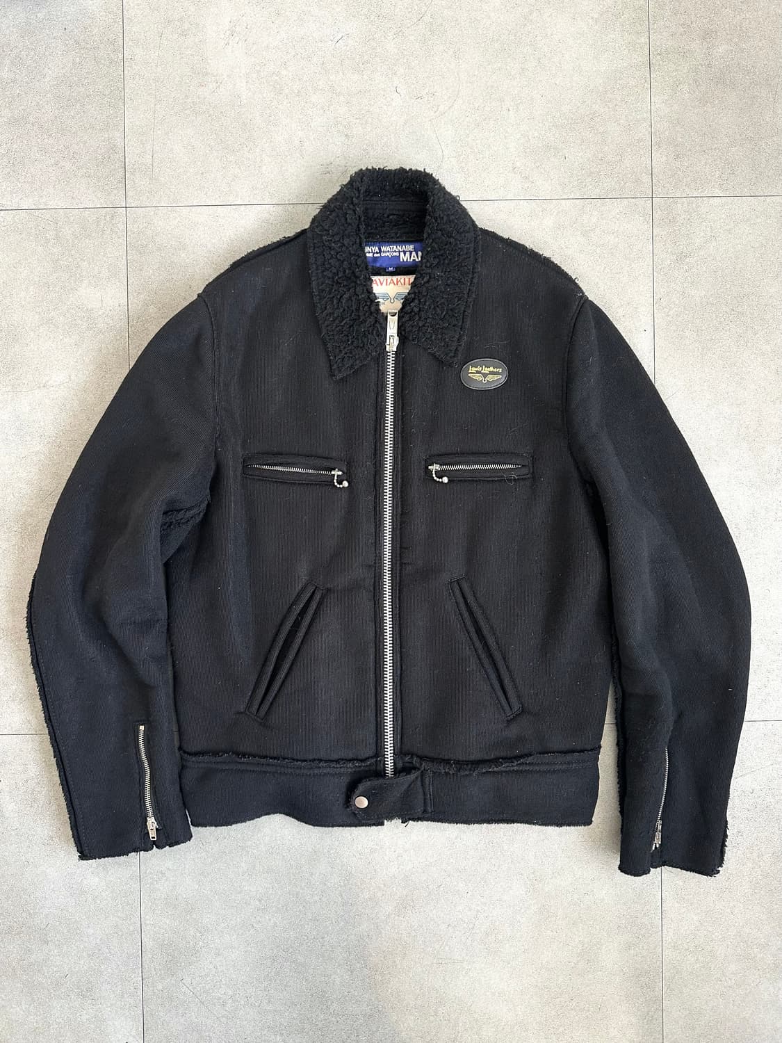 준야와타나베 x 루이스레더 측융 울 집업 자켓 상품이미지4