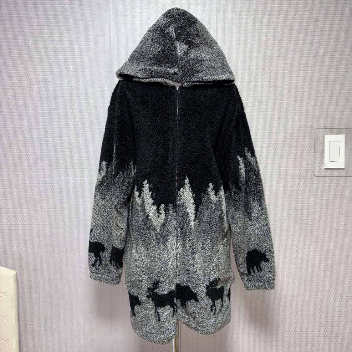 Nordic pattern fleece jumper 상품이미지1