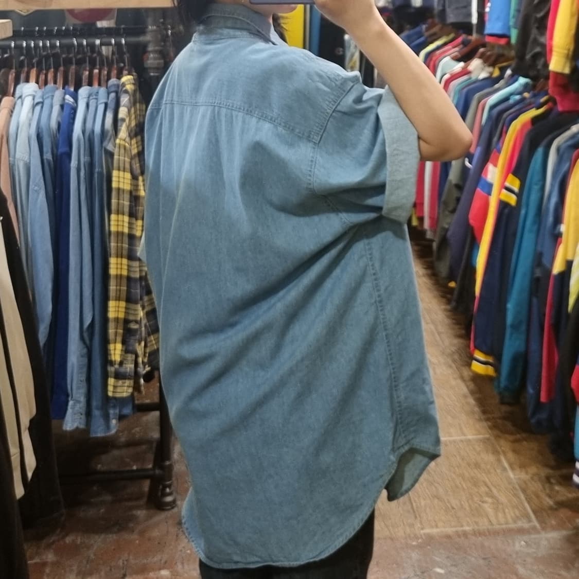 [Hi] 칼하트 데님 반팔 셔츠 상품이미지5
