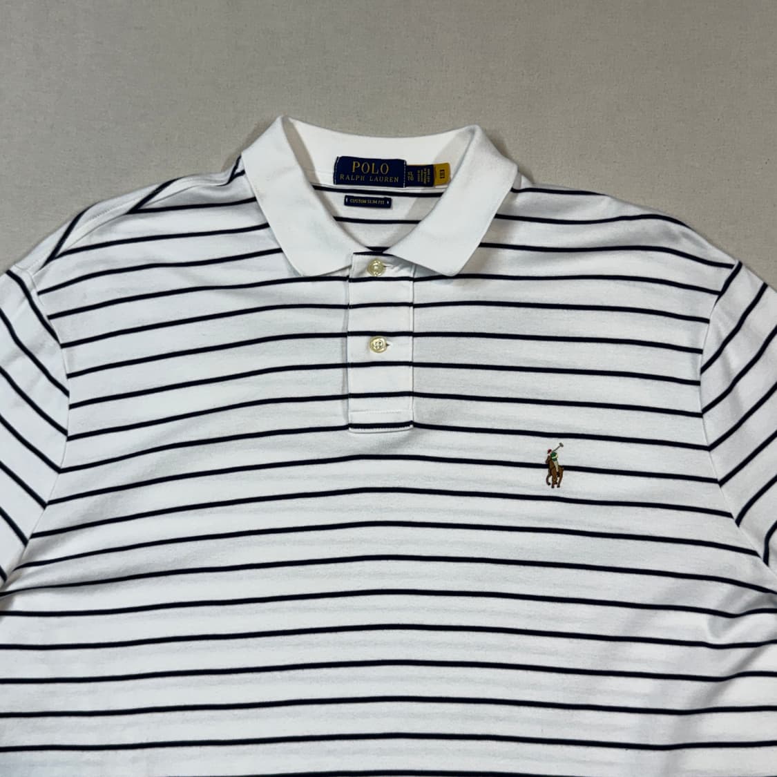 XL) 폴로 랄프로렌 소프트 코튼 반팔 카라티 PK 신형 큐알탭 상품이미지3