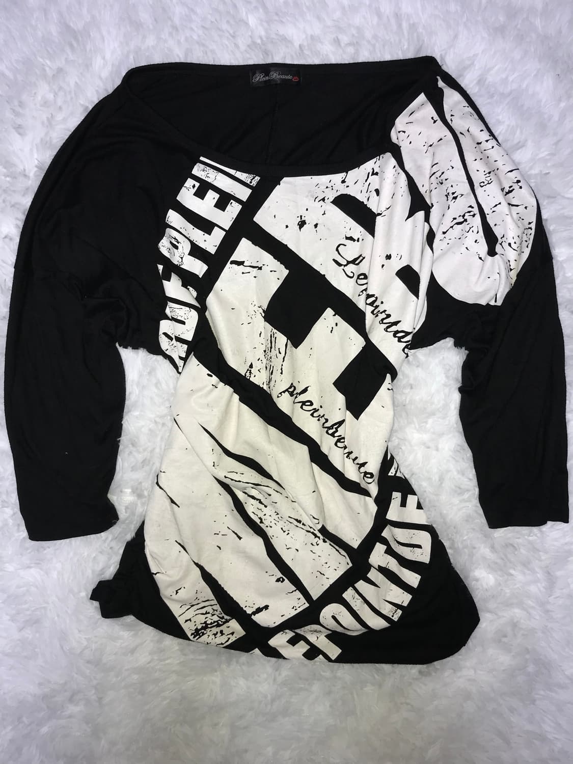 black printing long sleeve 상품이미지4
