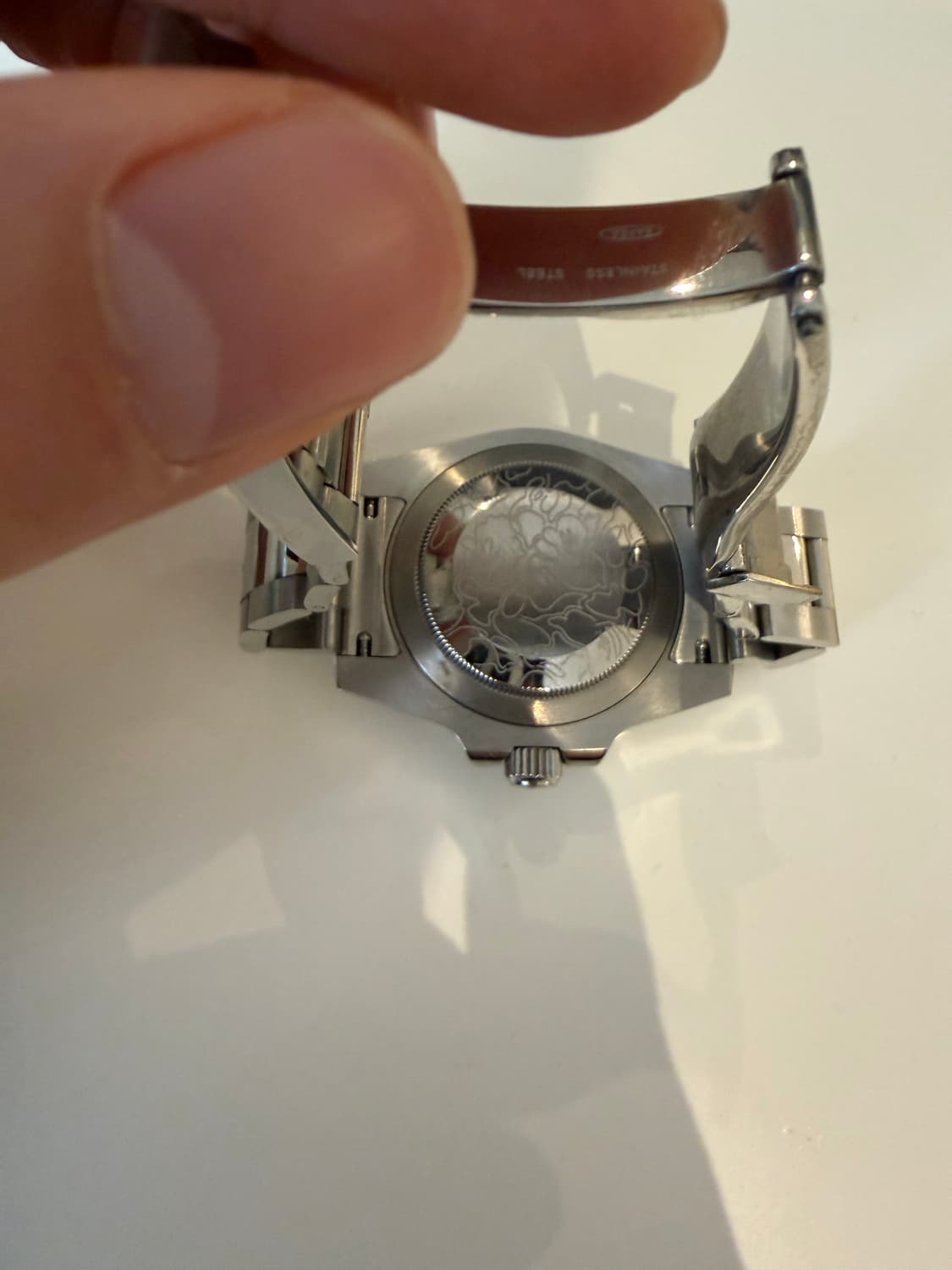 베이프 타입 1 베이펙스 워치 실버 그린 이 상품이미지4