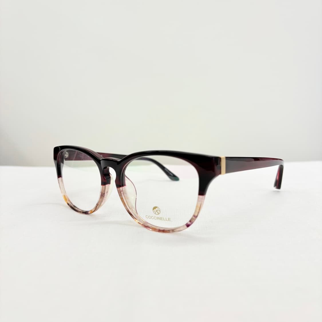 COCCINELLE 코치넬리 레드브라운 투톤 뿔테 상품이미지2