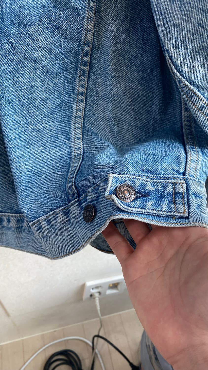 USA 리바이스 80-90년대 트러커 포켓 청자켓(미스터리 메세지) 상품이미지8