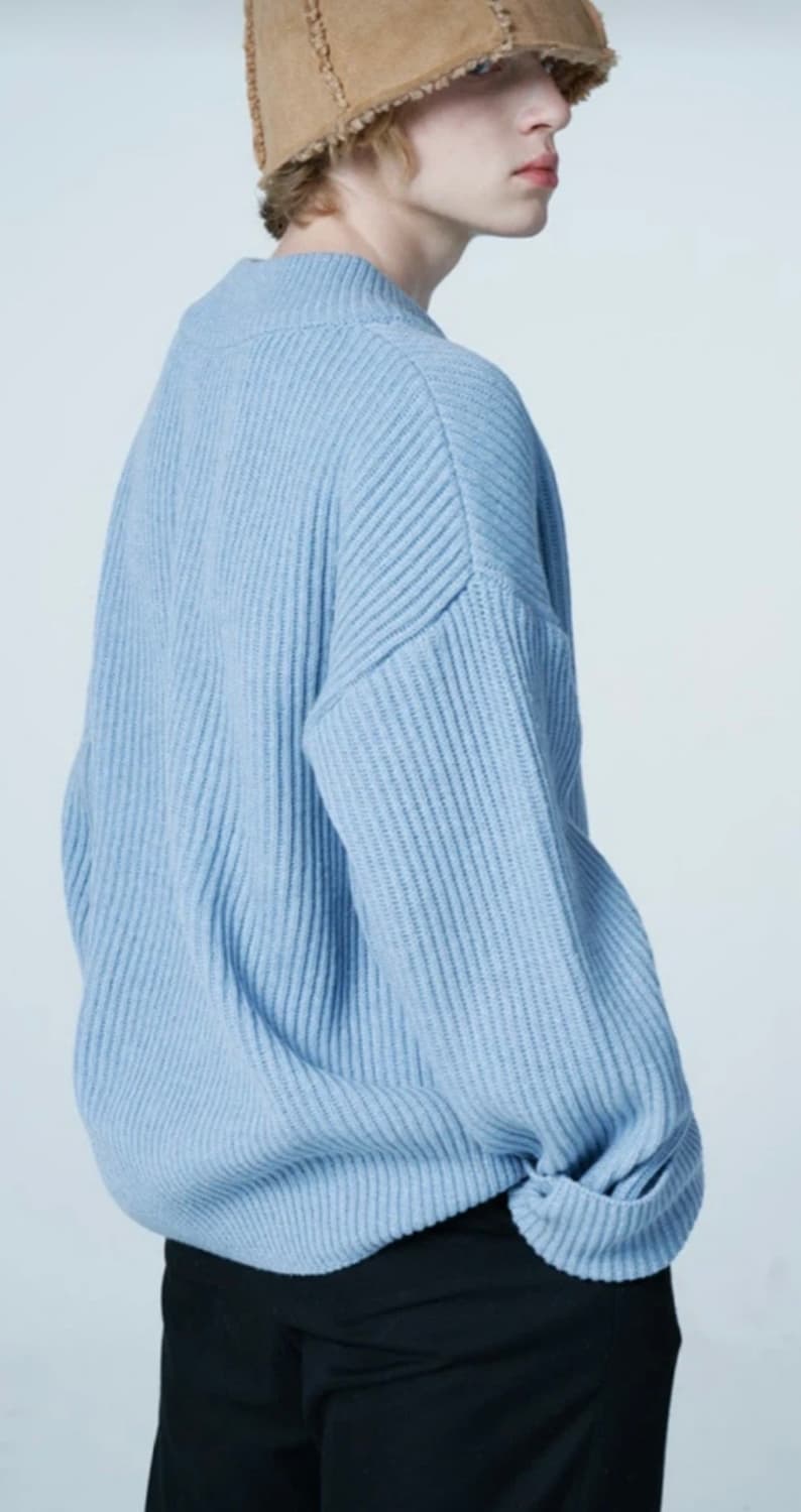 와이케이 돌핀 자수 울니트 스카이블루 상품이미지4