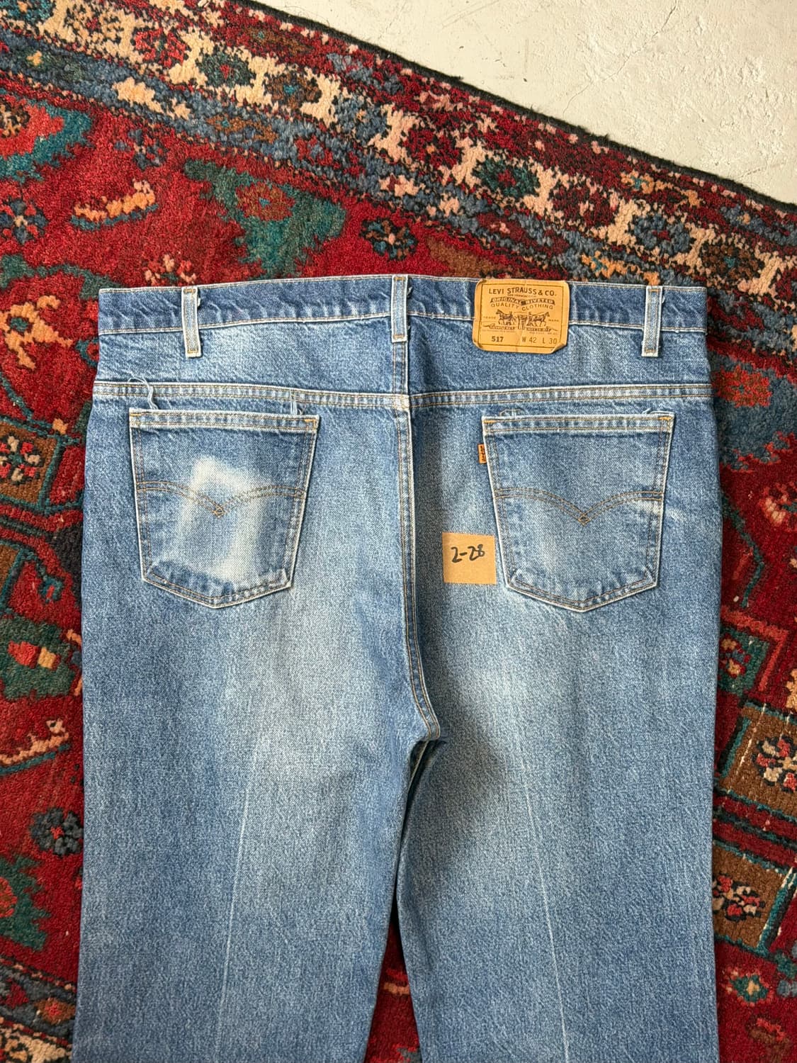 90’s USA 빈티지 리바이스 517 오렌지탭 부츠컷 리바이스 청바지 상품이미지6