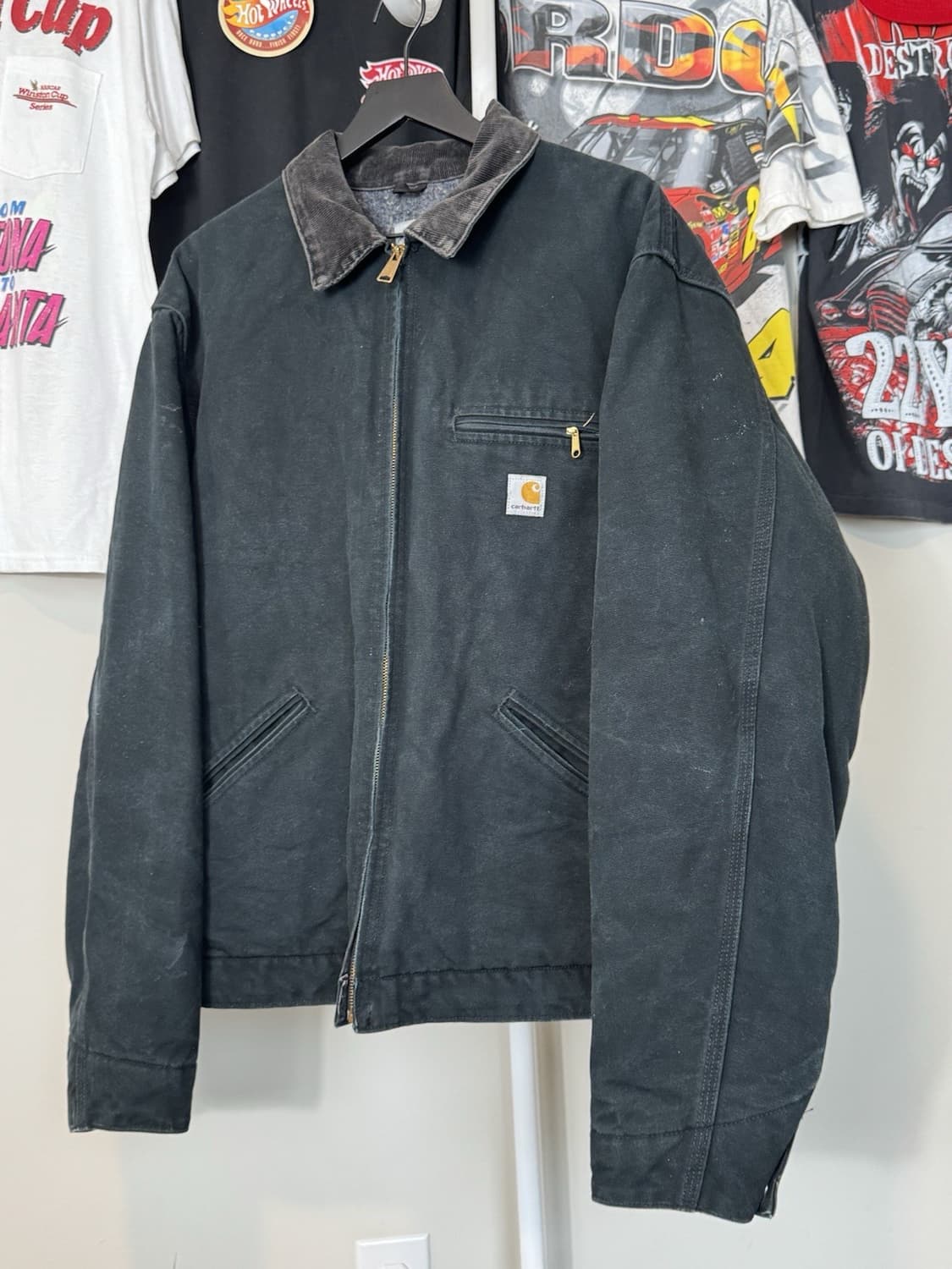 칼하트 J01 디트로이트 자켓 블랙 2XL 상품이미지1