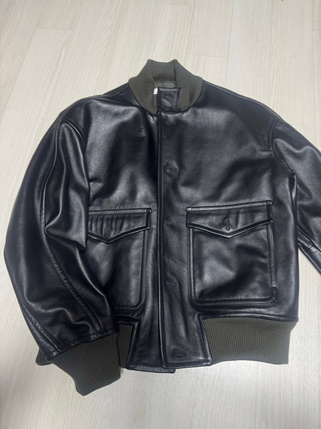 애프터 프레이 A-1 레더 블루종 M 사이즈 상품이미지1