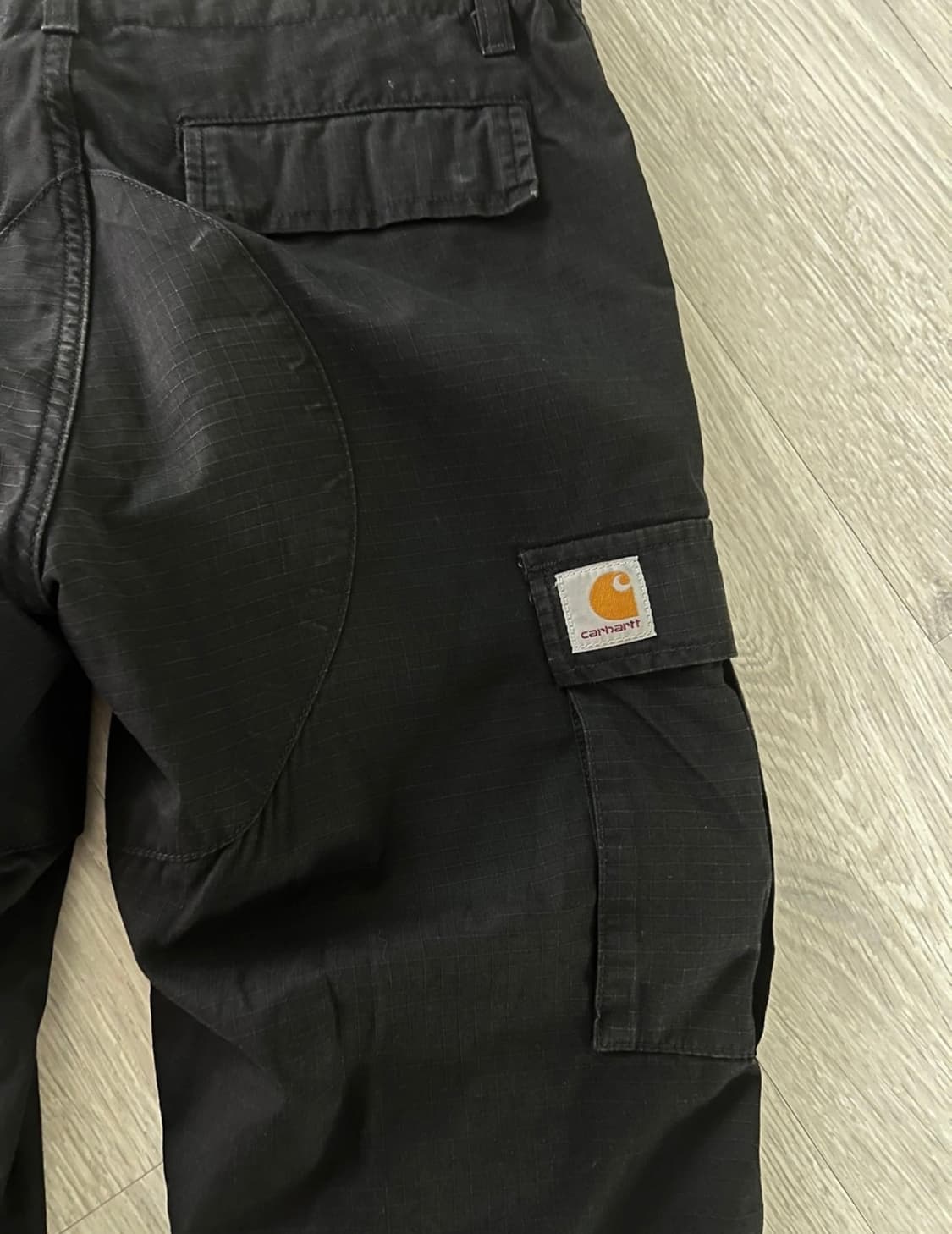 칼하트 카고팬츠 wip 블랙 상품이미지3