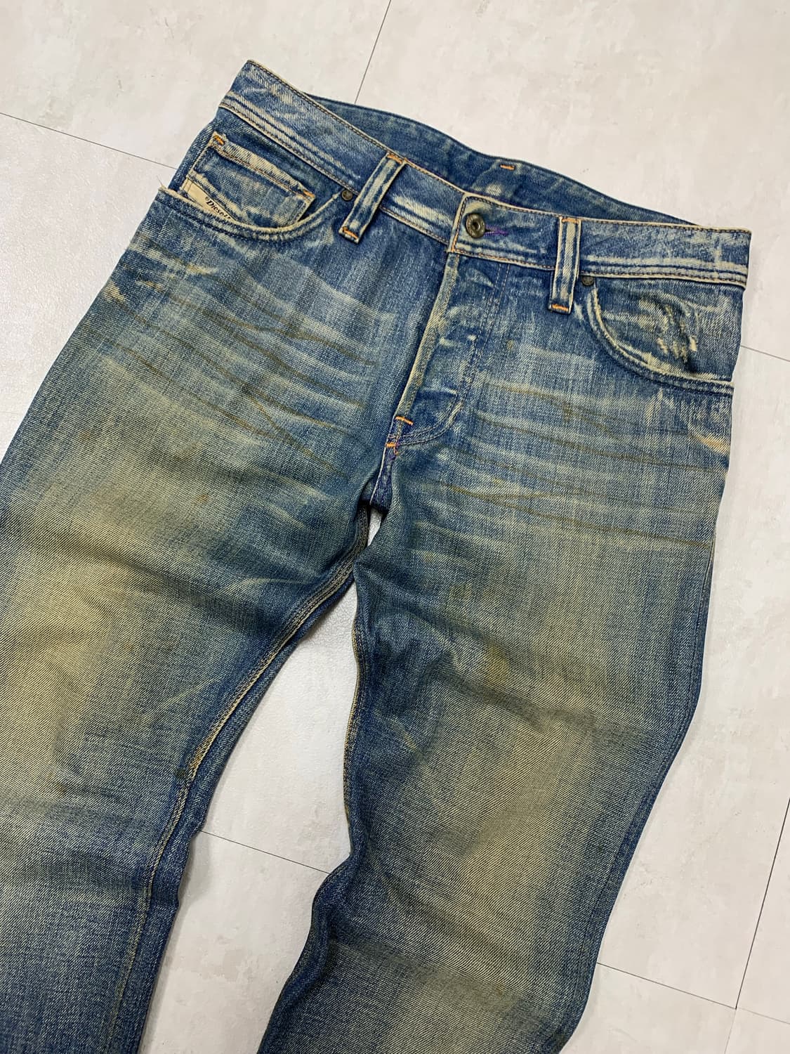 디젤 옐로우 워싱 데님 팬츠 #100 상품이미지2