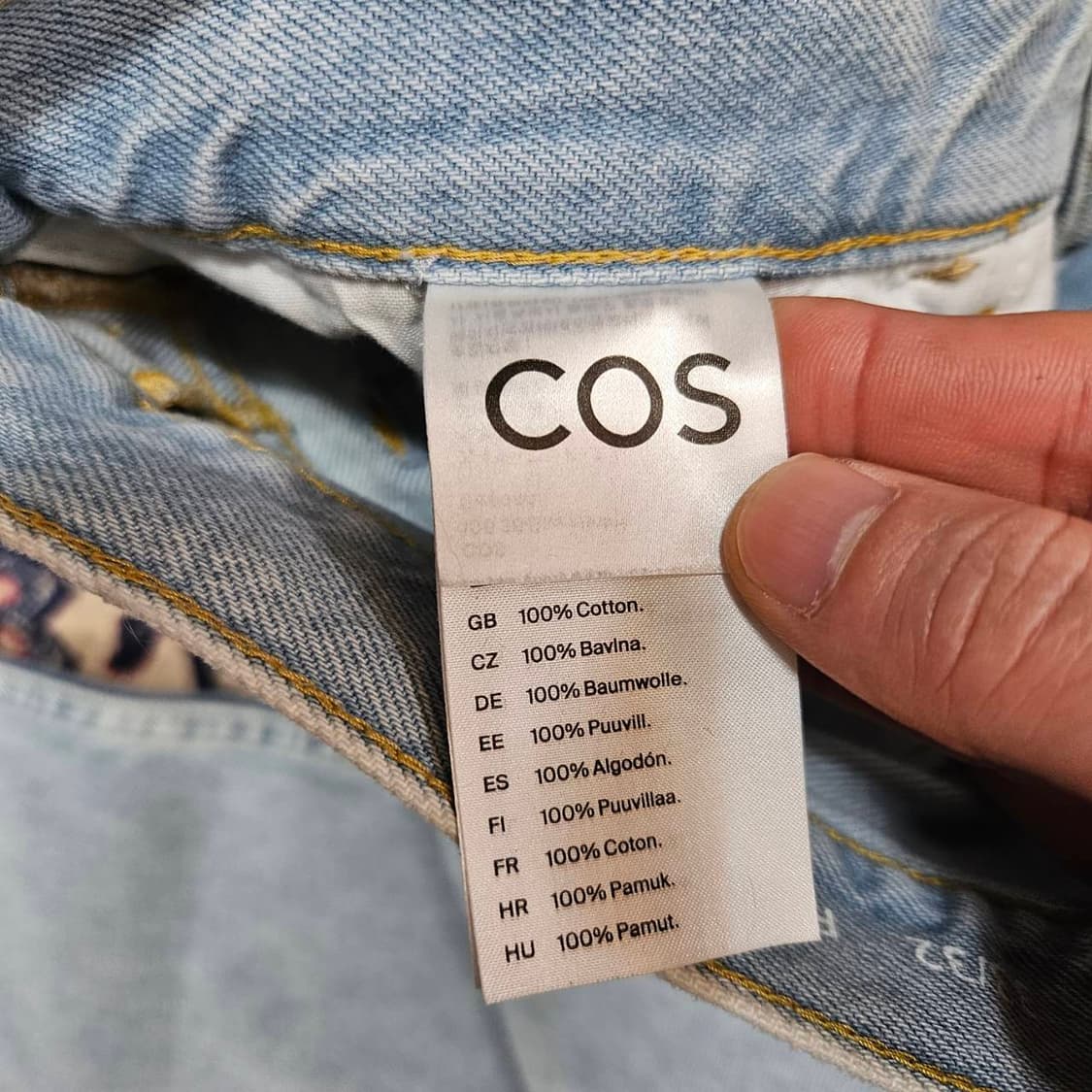 코스(COS) 라이트 블루 릴렉시드 데님 청바지 33 상품이미지6