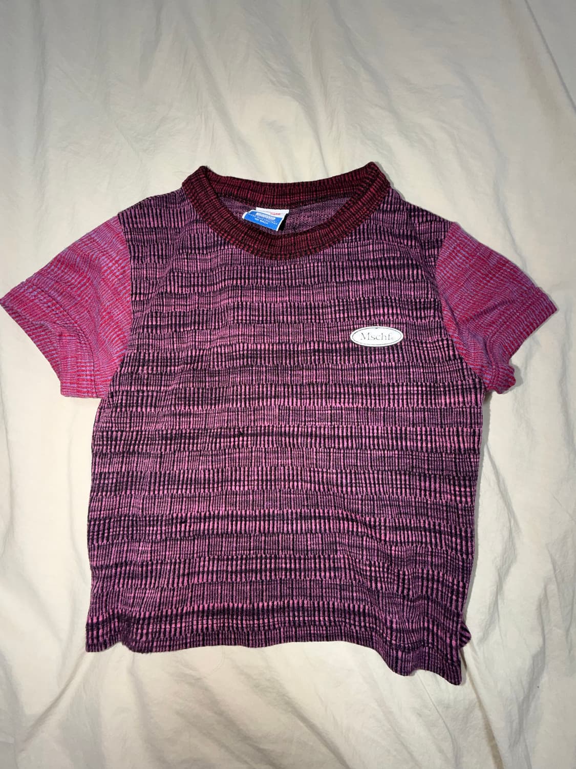 미스치프 반팔 니트 상품이미지1