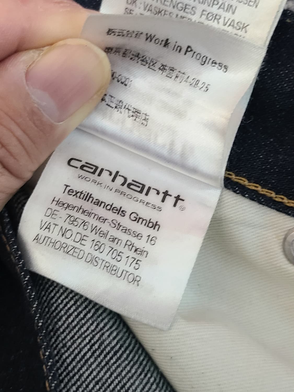 칼하트 말로우 팬츠 28x32 다크 워시28-30  인치 상품이미지7