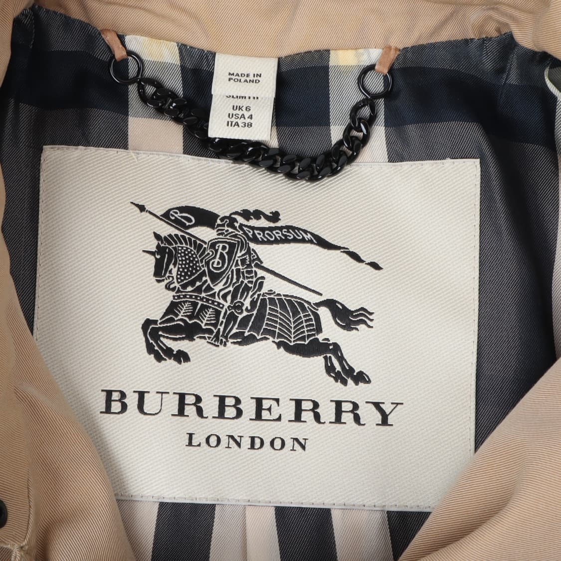 버버리 런던 우먼스 베이지 더블 트렌치코트 상품이미지8