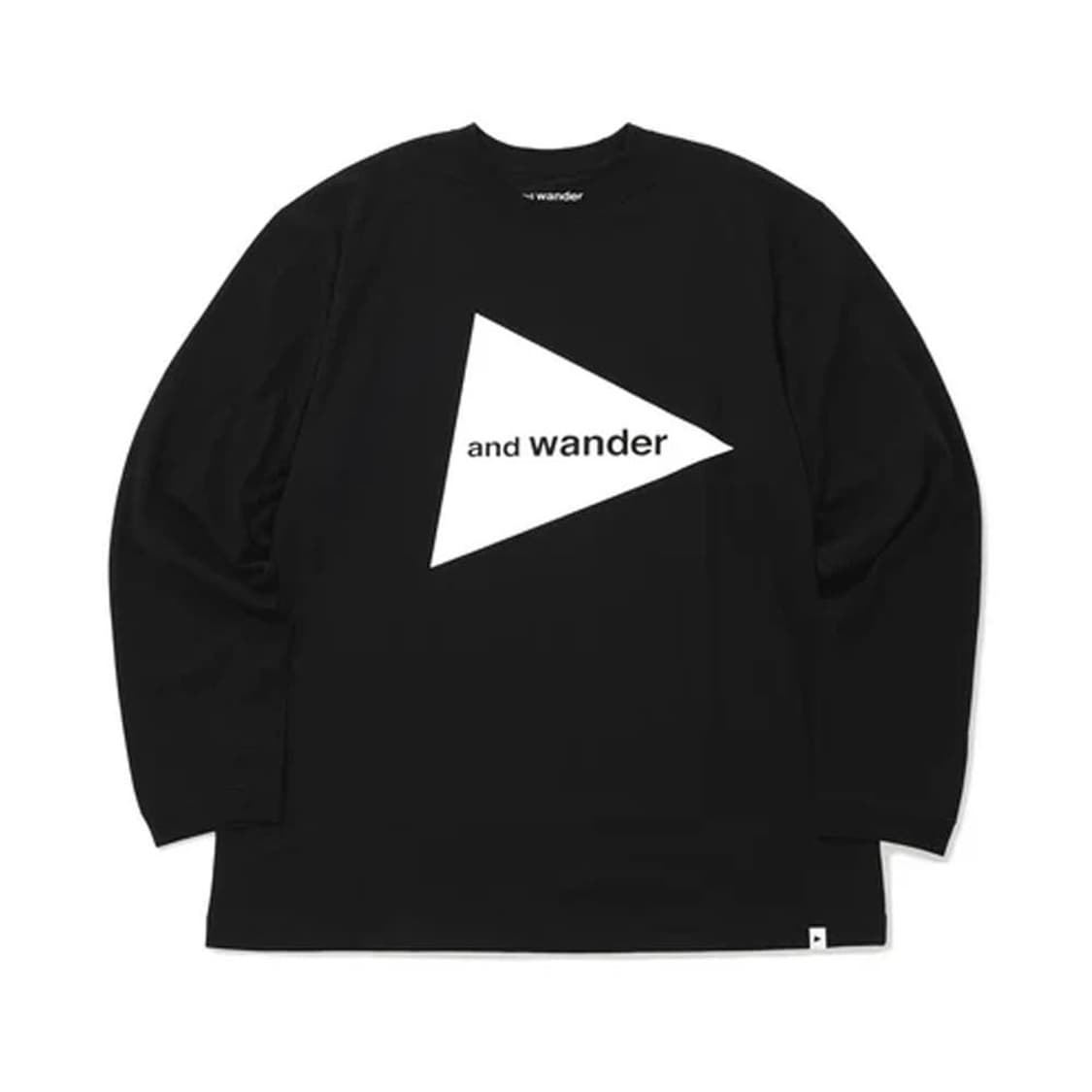 [앤드원더] 블랙 로고 긴팔 티셔츠 2XL 상품이미지1