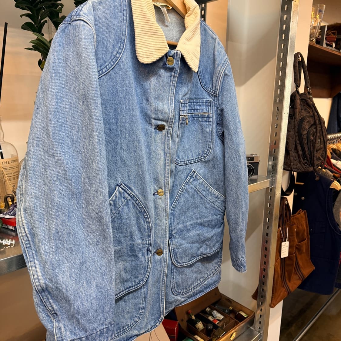 80'S 엘엘빈 데님 헌팅 자켓 코트  상품이미지3