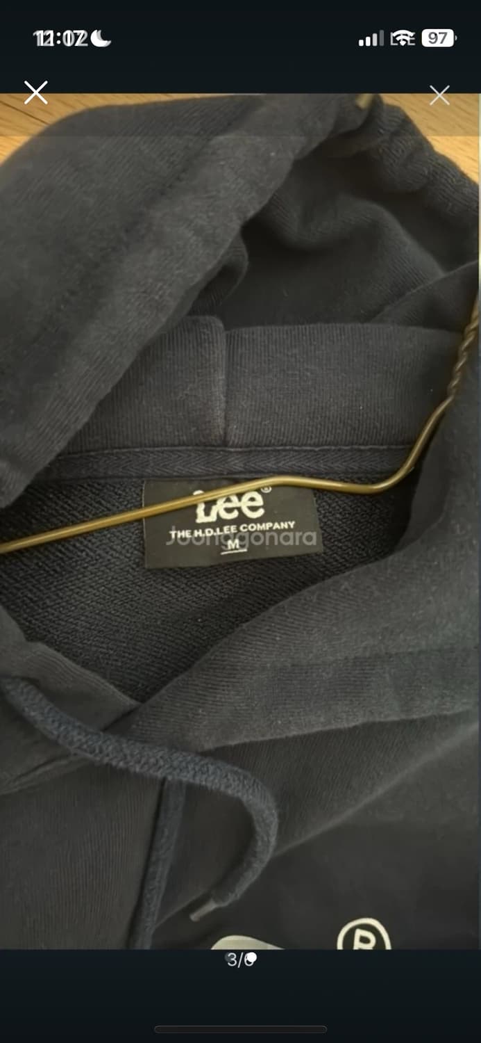 Lee 후드티 M 사이드 상품이미지2