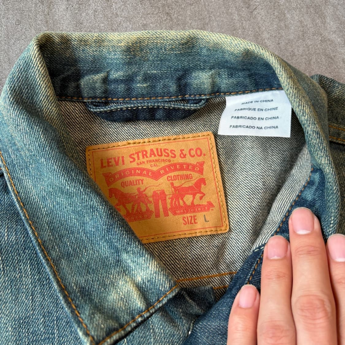 리바이스 정품 데님 청 자켓 상품이미지4