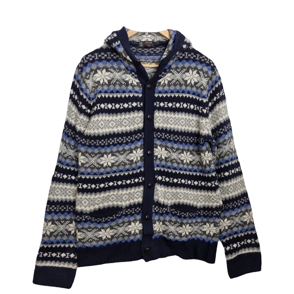 미쉘클랑 노르딕 후드 니트 가디건  상품이미지1