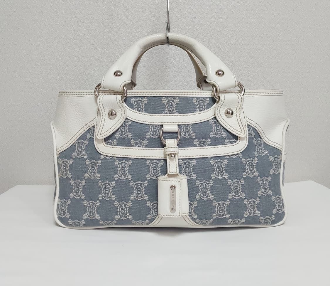 셀린느 데님 마카담 트리오페 부기백 토트백 (정품) 상품이미지3