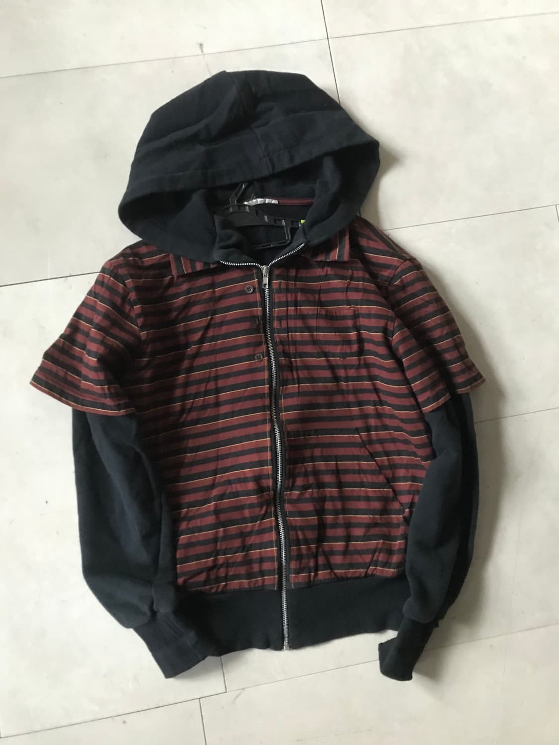 빈티지 레이어드 후드집업 상품이미지9