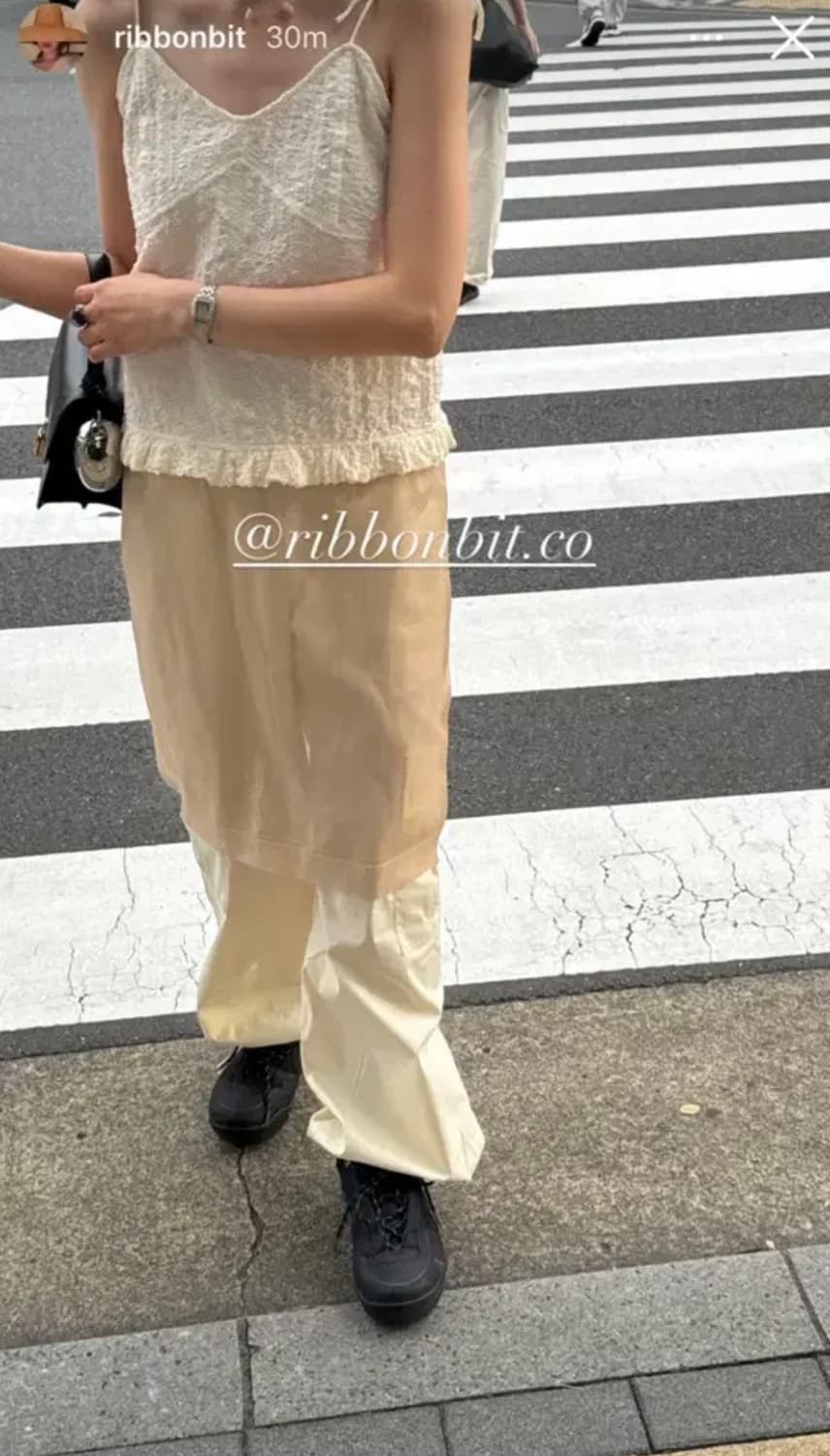 리본빛 쉬어 스커트 시어 상품이미지2