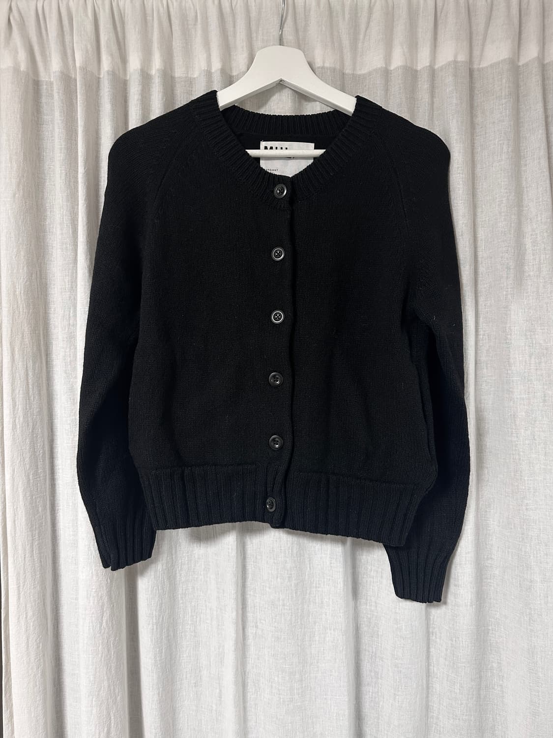 MHL 마가렛호웰 블랙 울 가디건 상품이미지1