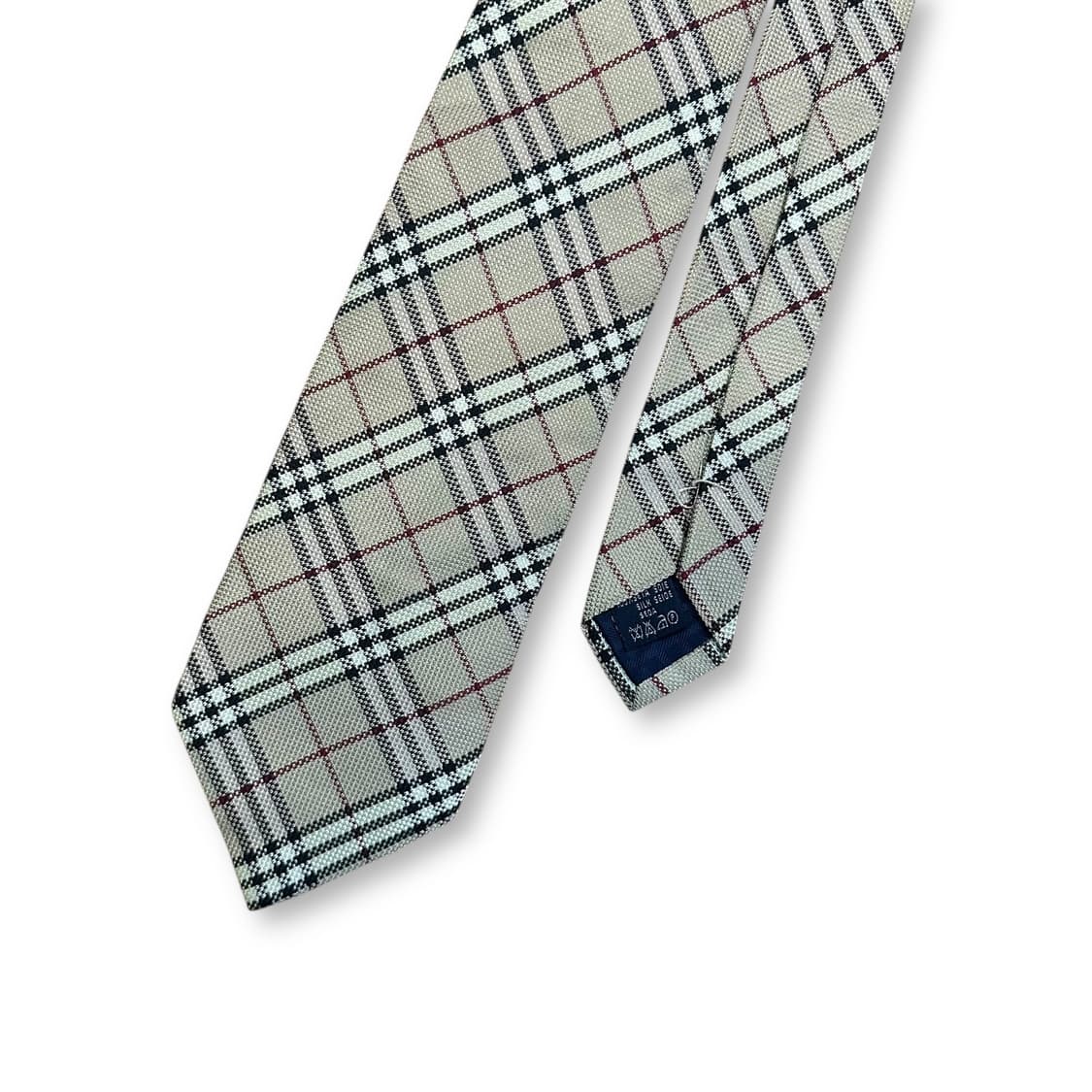 버버리 체크 실크 넥타이 상품이미지2