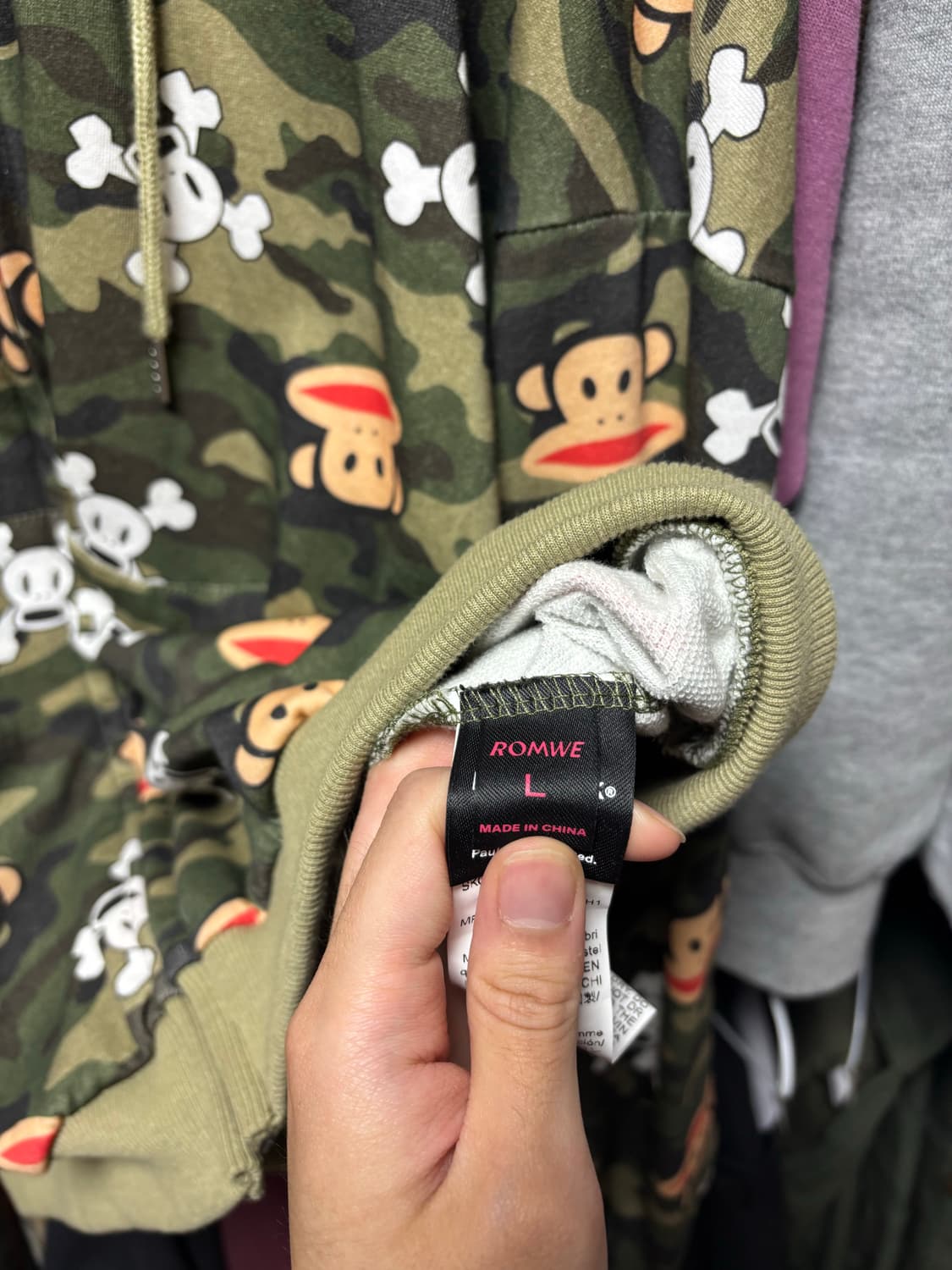 쉬인 폴프랭크 후드집업 상품이미지2