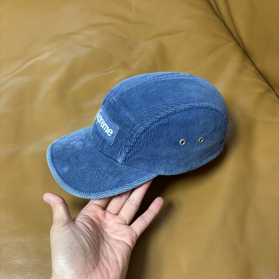 Supreme 슈프림 캠프캡 모자 (Corduroy Blue Grey) 상품이미지4