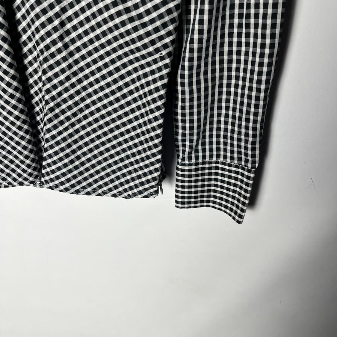 [Naracamic] 나라카미체 드레이프 체크 블라우스 상품이미지3