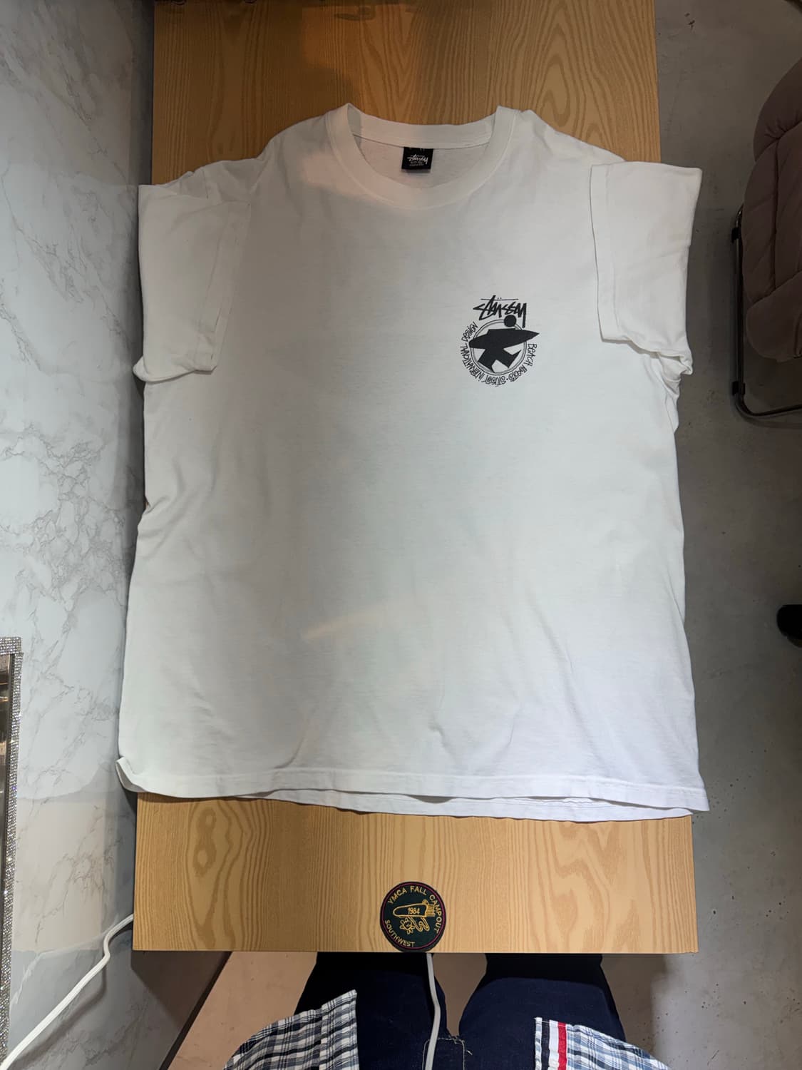 STUSSY 스투시 비치루트 티셔츠 (내추럴)-빅사이즈 상품이미지3