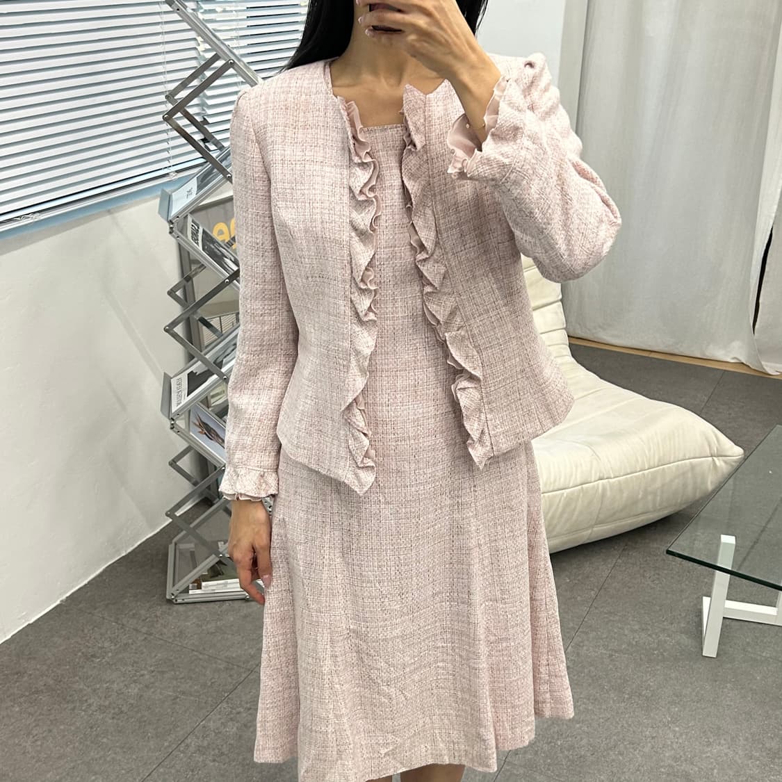 GALLERY VISCONTI DONNA 트위드 투피스 세트 상품이미지1