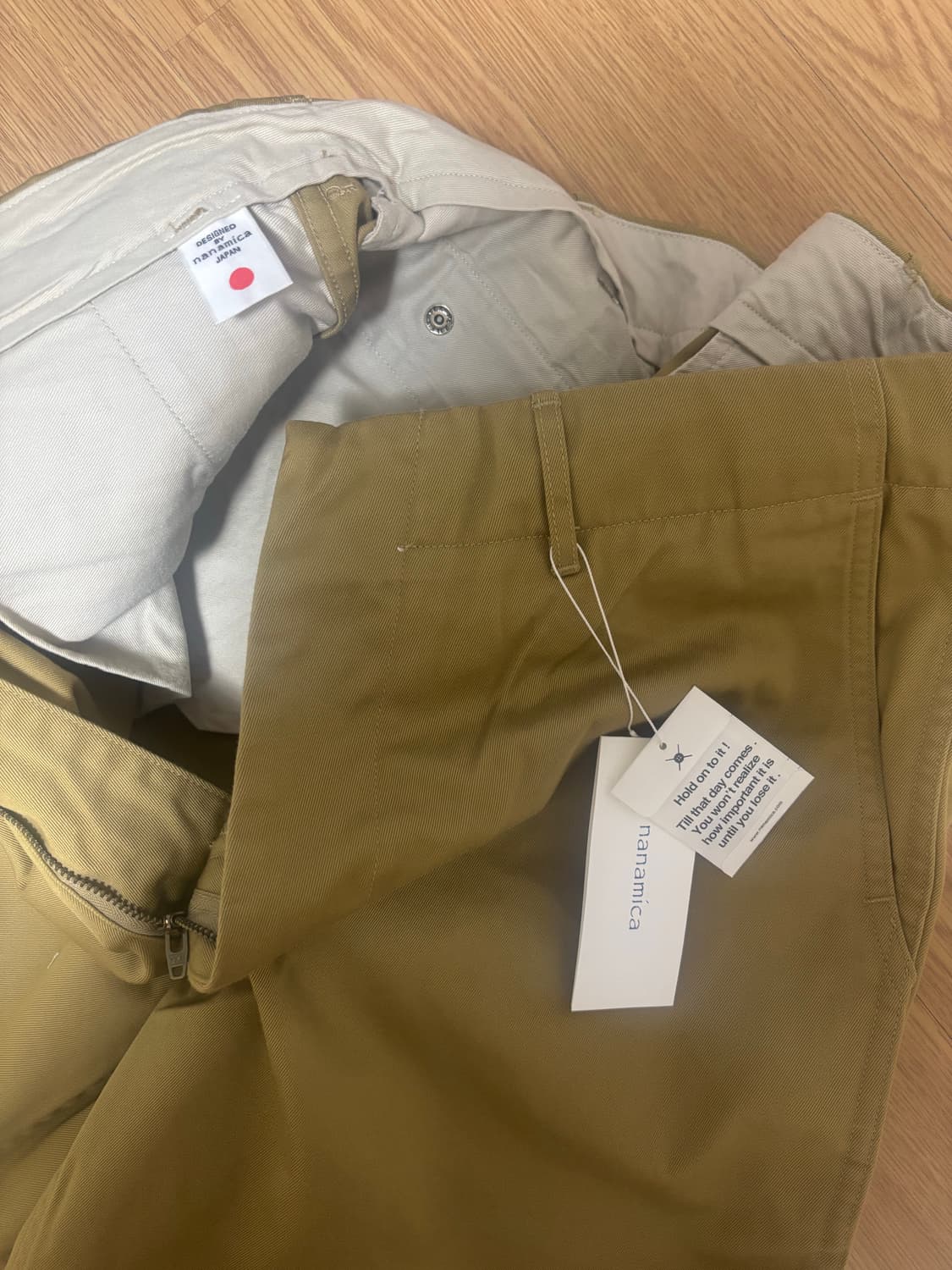 [새상품] 나나미카 와이드 치노 팬츠 34 탄 TAN   상품이미지4