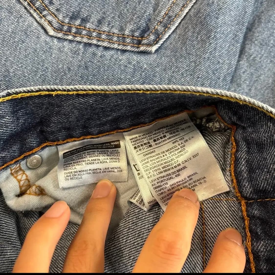 리바이스 정품 550 데님 청바지 바지 상품이미지10