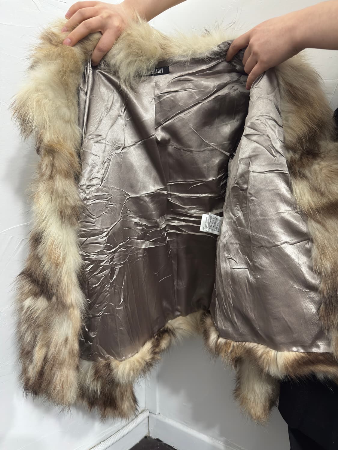 spiral girl raccoon fur jacket 상품이미지10