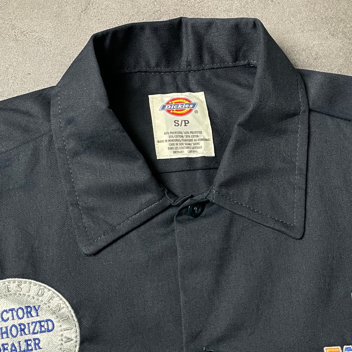 DICKIES 디키즈 데드스탁 네이비 패치 반팔 워크셔츠 A00978 상품이미지2