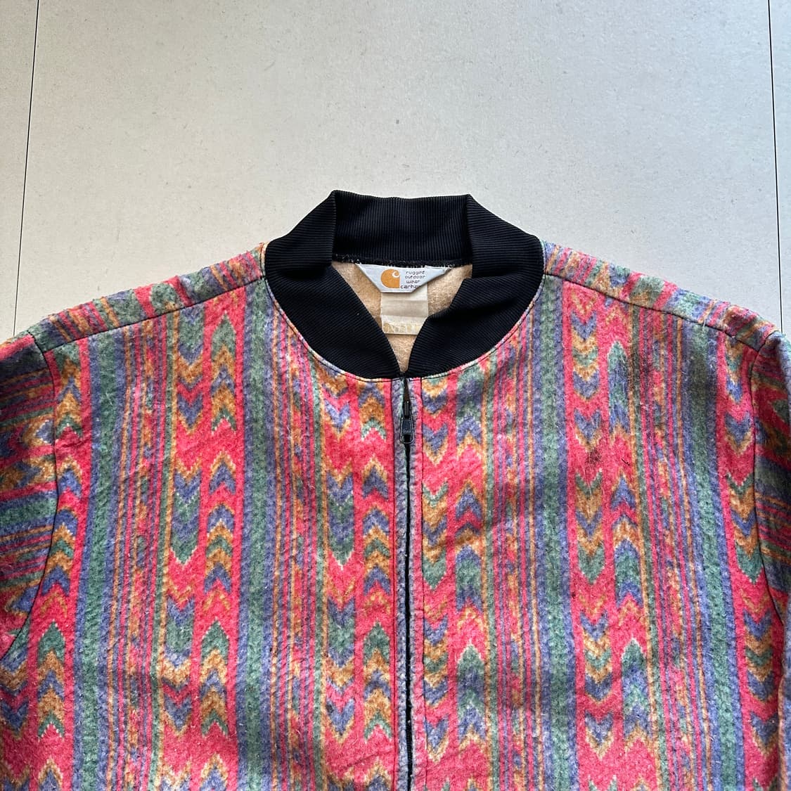 90s 칼하트 사우스웨스트 아즈텍 패턴 블랭킷 산타페 집업 XL 상품이미지2